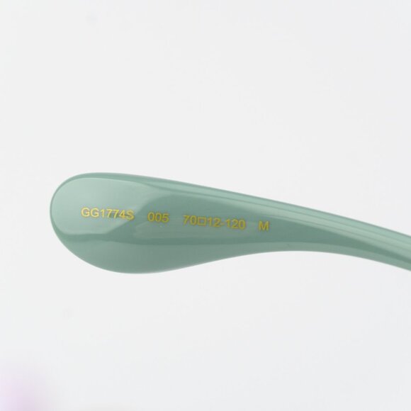 Gucci Men Sunglasses Green Silver Mirror Mask GG1774S 005 BRAND NEW - Picture 6 of 9